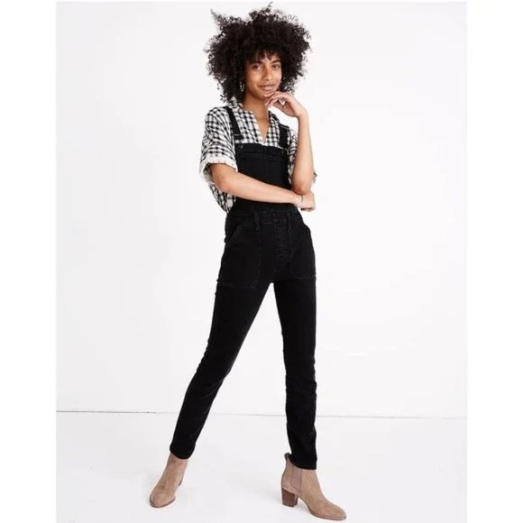 Madewell Pants - Madewell skinny black overalls